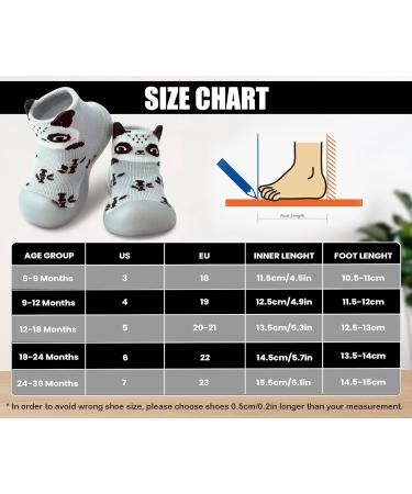 Dookeh Baby Shoes Non Slip Soft Sole Sneakers for Toddlers - Gray, 2-3 Years - Buy Online on GoSupps.com