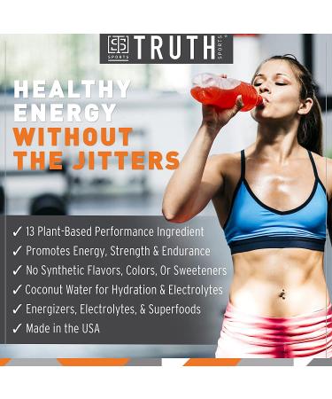 Truth Nutrition Natural Pre Workout Powder - Plant-based Vegan Keto Preworkout - Orange Tangerine Flavor - Buy Online on GoSupps.com
