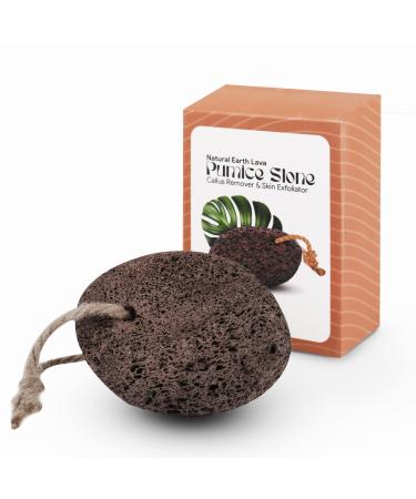 NIMXY Volcanic Lava Pumice Stone for Feet and Hands Feet Hard Skin Remover Foot Scrubber for Dead Skin Removal Natural Foot File and Callus Remover for Skin Exfoliation (Brown)