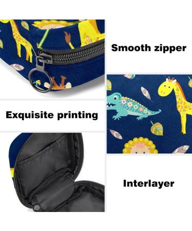 Menstrual Pad Bag with Zipper | Stylish Ladies Napkin Pouch & Tampon Collection Bag for Women & Girls - Crocodile Color 5 | International Shipping Available - Buy Online on GoSupps.com