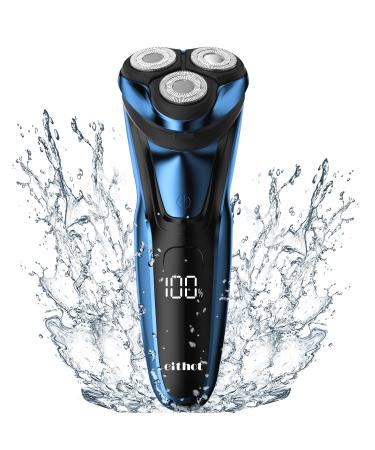 Electric Razor Shavers for Men Rechargeable with Pop-up Trimmer IPX7 Waterpfoof Travel Lock 100-240V 17.9 x 10.6 x 6.7 cm