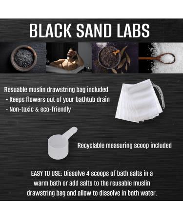 Black Sand Labs Premium Bath Salts for Men - Muscle and Joint Pain Relief Blend with Dead Sea Hawaiian Black Lava & Epsom Salts - Luxury Lemon Eucalyptus Bath Salts - Buy Online on GoSupps.com