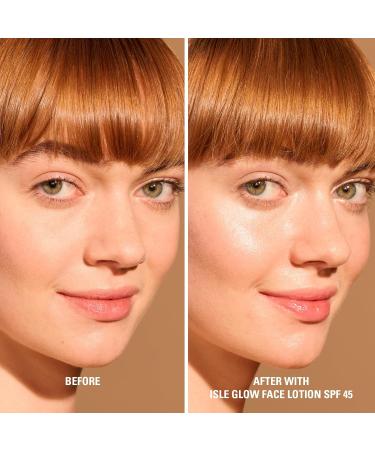 Isle Glow Face Moisturizer SPF 45 - Vegan Hydrating Cream w/ Sea Moss & Niacinamide - All Skin Types Skincare - Buy Online on GoSupps.com