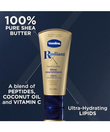 Vaseline Lotion Radiant X Deep Nourishment Hand Butter 2-Pack & Lip Therapy Stick - Ultimate 3 Piece Set for Dry Skin & Lips - Buy Online on GoSupps.com