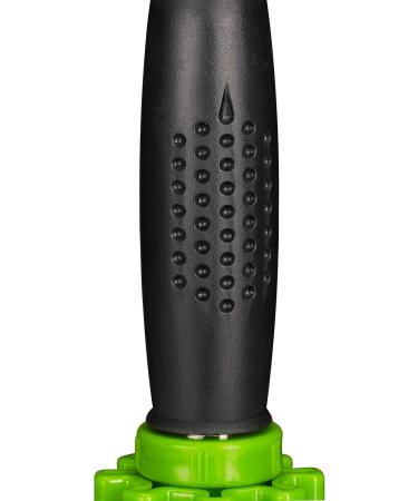 Relaxdays Massage Roller with Handle Trigger Point Self-Massage for Neck Back & Legs | Muscle Fascia Roller in Black-Green - Buy Online on GoSupps.com