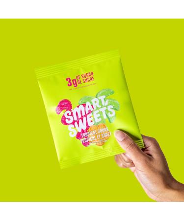 SmartSweets Tropical Sours 50g (Pack of 14) Candy with Low Sugar Low Calorie No Artificial Sweeteners Vegan Plant-Based Gluten-Free Healthy Snack for Kids & Adults - Buy Online on GoSupps.com