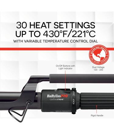 BaBylissPRO Ceramix Xtreme Ceramic Curling Iron 3/4" (19mm) - Buy Online on GoSupps.com