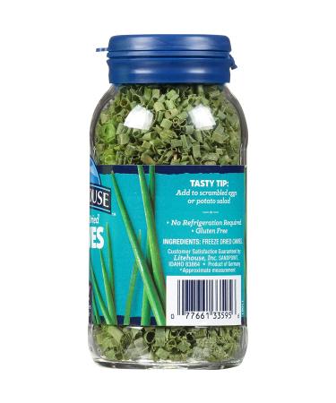 Litehouse Instantly Fresh Chives - 6 Jars, Equivalent to 12 Bunches | Non-GMO, Preservative & Gluten Free - Buy Online on GoSupps.com
