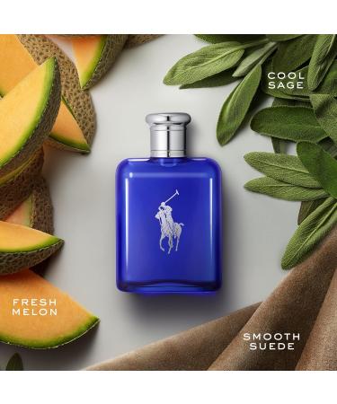 Ralph Lauren - Polo Blue - Eau de Toilette - Men's Cologne - Refillable Cologne Set - With Citrus Sage and Suede - 2.5 Fl Oz Bottle & 5.1 Fl Oz Refill - Buy Online on GoSupps.com