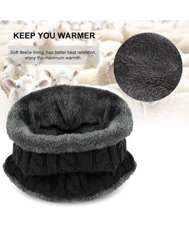 Yutdeng Kids Winter Hat Scarf Gloves Set | Girls Beanie Knitted Snood & Gloves 3-in-1 | Super Soft & Warm | Boys 2-10 Years | Brown Black - Buy Online on GoSupps.com