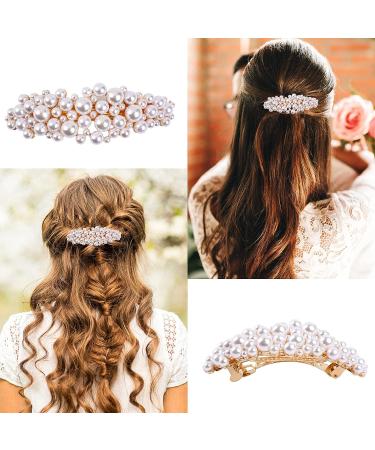 Pearl Hair Clips and Barrettes for Women - Elegant Pearl Hair Accessories - Buy Online on GoSupps.com