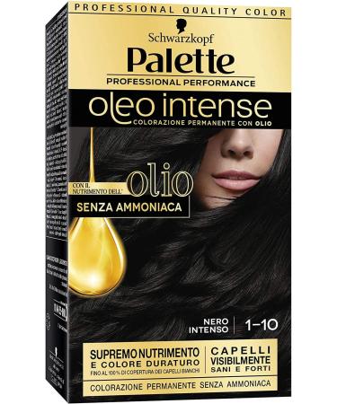 Schwarzkopf 4 x black head intensive Oleo Intense without ammonia tank with double active oil 110 pieces intensive black pack of 4 packs - Buy Online on GoSupps.com