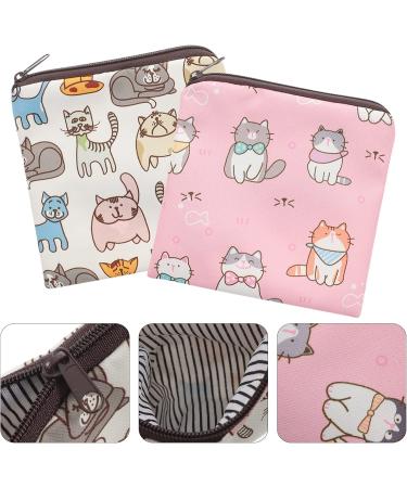 Portable Period Pocket Wallet - Healeved 6 STK Storage Bags for Women's Bandages & Hygiene | Cute Polyester Design - Ideal for Students - Buy Online on GoSupps.com