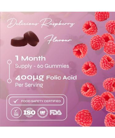Known Pregnancy Support Multivitamin Gummies - 400µg Folic Acid - for Maternal Health - Natural Raspberry Flavour - 60 Vegan Gummies, 1 Month Supply - Buy Online on GoSupps.com