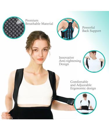 Posture Corrector & Adjustable Back Brace | Back Pain Relief & Support | Improve Posture & Muscle Memory - Buy Online on GoSupps.com