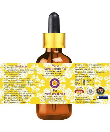 Pure Kumkumadi Oil with Glass Dropper - 10ml | Achieve Radiant Skin | International Shipping Available - Buy Online on GoSupps.com