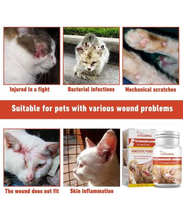 Pet Skin Care Powder Treatment Fast-Acting Blood Stop Powder For Pets 50g Pet Wound Repair Powder Wound Healing Styptic Powder For Dogs And Cats - Buy Online on GoSupps.com