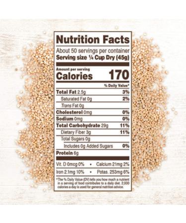 Roland Foods White Quinoa 5 lb - Pre-washed Specialty Imported Food - Buy Online on GoSupps.com