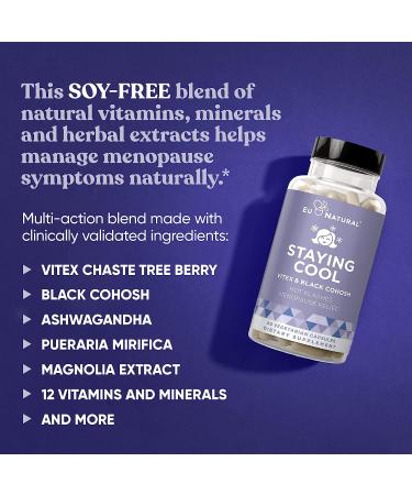 Menopause Relief & Hormonal Balance Support - Vitex Chaste Tree & Black Cohosh Capsules | 60 Veg Softgels - Buy Online on GoSupps.com