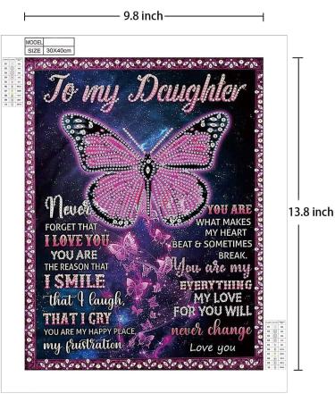 MALERON 5D Diamond Painting Kit 12x16 Inch - DIY Rhinestone Embroidery Drill Art for Christmas Home Decor - Perfect Gift for Kids and Adults (K-to Daughter) - Buy Online on GoSupps.com