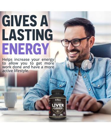 SoloMon Wisdom Liver Cleanse Dietary Supplement - 60 Capsules for Detox & Repair with Milk Thistle, Artichoke & Dandelion Root - Supports Toxin Removal & Normal Liver Function - Buy Online on GoSupps.com