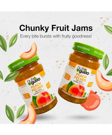 NutroGusto Jams Fruit Preserve Spread 290 g (Peach) - Buy Online on GoSupps.com