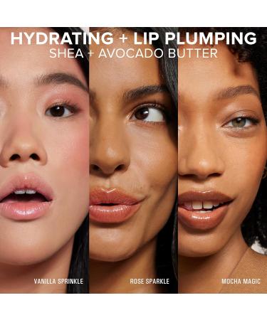 Nudestix NudeGlow Lip Set 3-Piece Hydrating Peptide Lip Butter Kit with Glossy Shimmer Tints | Includes Vanilla Sprinkle Rose Sparkle & Mocha Magic | Clean Vegan Plumping Lip Balm Trio - Buy Online on GoSupps.com