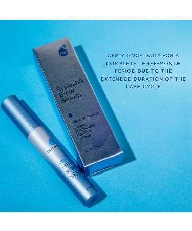 Natural Eyelash Growth Serum for Thicker, Longer Lashes - Eyebrow Enhancer for Long, Luscious Eyebrows (3mL) - Buy Online on GoSupps.com