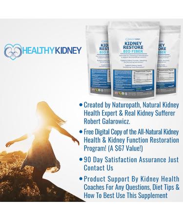 Kidney Restore Bio Fiber: Restorative Kidney Support & Cleanse Supplement - 2.5 lb Pack - Buy Online on GoSupps.com