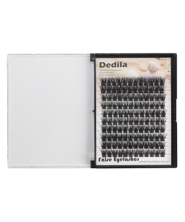 Dedila 120 Clusters Individual False Eyelashes - D Curl Handmade Dramatic Black Soft 5D Volume Eye Lashes Extensions - 14mm - Buy Online on GoSupps.com