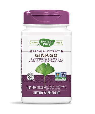 Nature's Way Ginkgo 120 Vegan Capsules