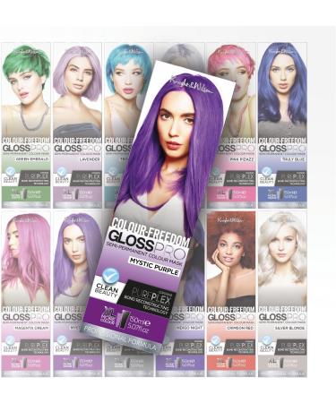 Colour-Freedom Gloss Pro Mystic Purple 150ml | Semi-Permanent Vegan Hair Colour | PurePlex Formula | Lasts 6-10 Washes | Ammonia-Free - Buy Online on GoSupps.com