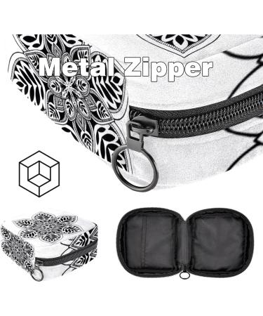 Javenproeqt Portable Women's Binding Bags | Menstrual Cup & Pad Bags for Teens | Colorful Mandala Designs - Buy Online on GoSupps.com