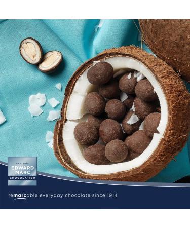 Edward Marc Chocolatier 32oz Coconut Almonds with Dark Chocolate 2-Pack - 2 lb (Pack of 2) - Buy Online on GoSupps.com