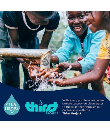 Tea Drops Lightly Sweetened Loose Leaf Gift Box - 8 Drops with Matcha, Rose, Earl Grey, Citrus Ginger & Peppermint - Wooden Gift Box - Bagless CafDecaf Tea Assortment - Buy Online on GoSupps.com