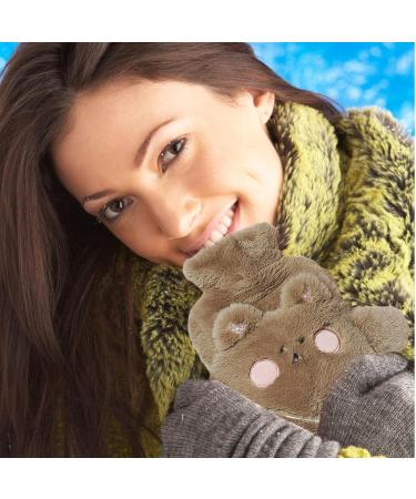 Heated Water Bottle 1000ml | Beaver Hot Water Bottle with Cover | Perfect Gift for Friends & Family | Cozy Hand & Foot Warmer - Buy Online on GoSupps.com