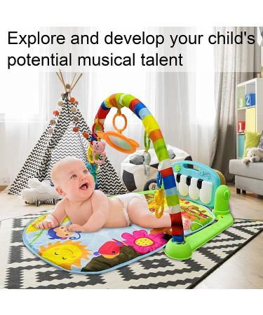 CREPRO Baby Play Mat & Baby Gym Toys  Infant Play Mat and Activity Gym Baby Activity Mat with Music and Lights  Kick & Play Piano Gym Tummy Time Padded Mat for Newborn Toddler for Christmas Toys Gift - Buy Online on GoSupps.com