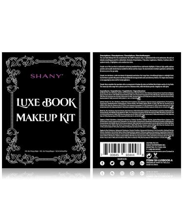 SHANY Luxe Book Makeup Set - All-in-One Travel Cosmetics Kit with Eyeshadows Lip Colors Blushes & Brushes for Effortless Beauty - Buy Online on GoSupps.com