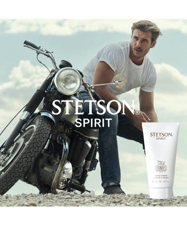 Stetson Spirit Shaving Cream for Men - 5 Fl Oz | Woody Earthy Spicy Aroma - Sandalwood Spices & Leather Fragrance - Buy Online on GoSupps.com