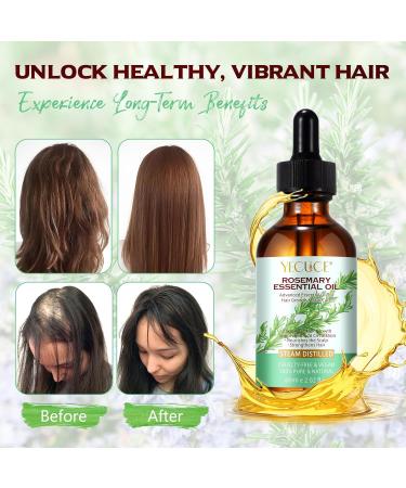 Pure Rosemary Essential Oil 2.02 Fl Oz | Undiluted Rosemary Oil for Hair Growth Skin Care & Aromatherapy | Glass Dropper Included - Buy Online on GoSupps.com