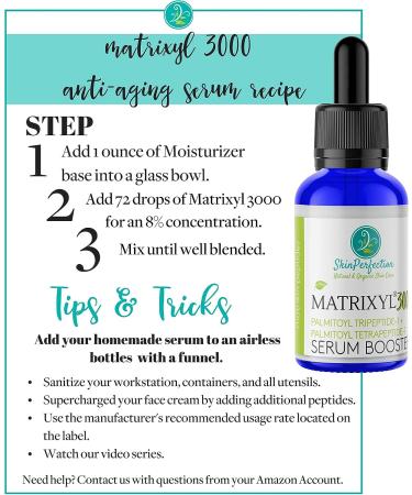 Skin Perfection Matrixyl 3000 Anti-Aging Peptide Serum Booster - Look Years Younger - Buy Online on GoSupps.com