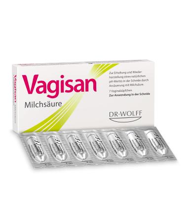 Vagisan lactic acid - 7 St. |Vaginal suppository to support vaginal flora and to prevent vaginal infections |Intimate care with lactic acid
