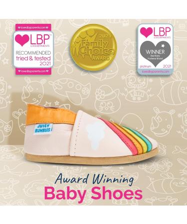 Soft Sole Leather Baby Walking Shoes 18-24 Months - Rainbow | Boy Girl Toddler Shoes - Buy Online on GoSupps.com