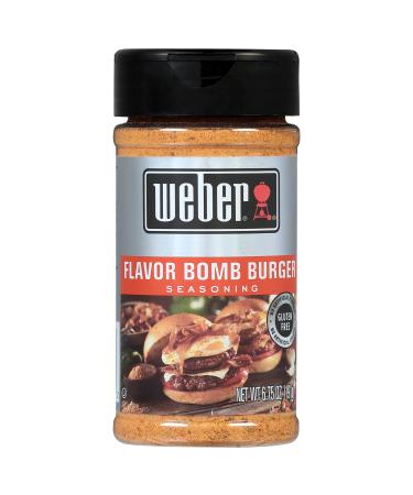 Weber Flavor Bomb Burger Seasoning, 6.75 Ounce Shaker Bomb Burger Seasoning 6.75 Ounce (Pack of 1)