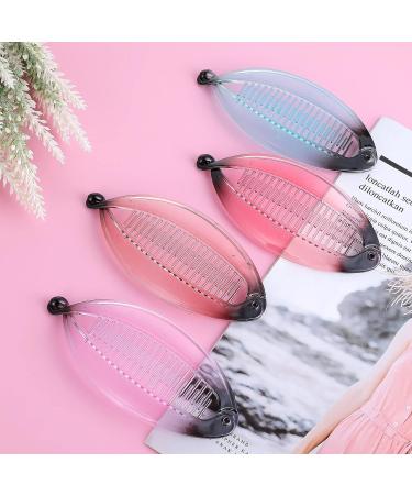 Molain 4 Pcs Gradient French Banana Hair Clips for Women - Retro Plastic Fishtail Clip Combs for Thick & Thin Hair - Buy Online on GoSupps.com