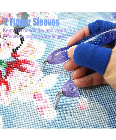 NICENICY 24PCS Diamond Painting Pen Kit - Stainless Steel & Plastic Tips - 6 Glue Clays - 2 Finger Sleeves - Diamond Art Accessories Tools - Silver - Buy Online on GoSupps.com