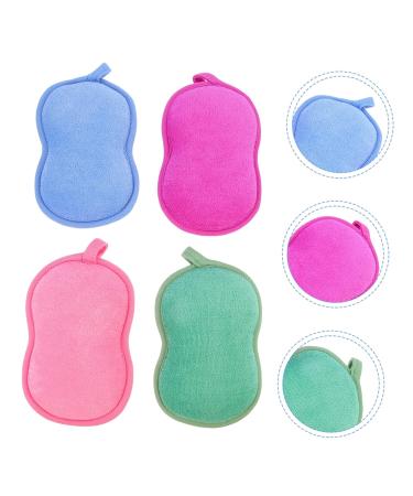 Housoutil 16 Pcs Children s Bath Sponge Set - Double Sided Body Scrubber Shower Loofahs Face Powder Puff - Eco-Friendly Plant Fibres - Perfect for Kids 14.5x9.5cm - Buy Online on GoSupps.com