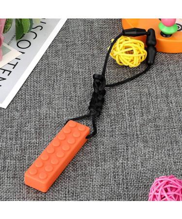 Lantuqib Teething Teether for Autism & ADHD | Safe Teether for Kids Over 3 Years | Orange Color | International Shipping - Buy Online on GoSupps.com