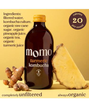 8 x Fresh 330ml Bottles MOMO Kombucha Drink Organic - Kombucha Tea Probiotic Drink - Variety Pack Mixed Variety 8 Pack - Buy Online on GoSupps.com