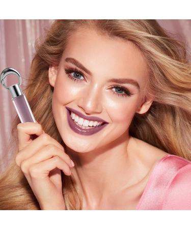 Yhsioaklo Shiny Lip Gloss Highly Pigmented Shiny Lip Gloss for Teens Friends Family Stage Performances Photo Props Light Violet - Buy Online on GoSupps.com